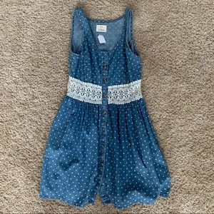Pins and Needles Polka Dot Blue Dress
